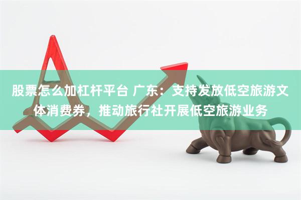 股票怎么加杠杆平台 广东:支持发放低空旅游文体消费券,推动旅行社开展低空旅游业务